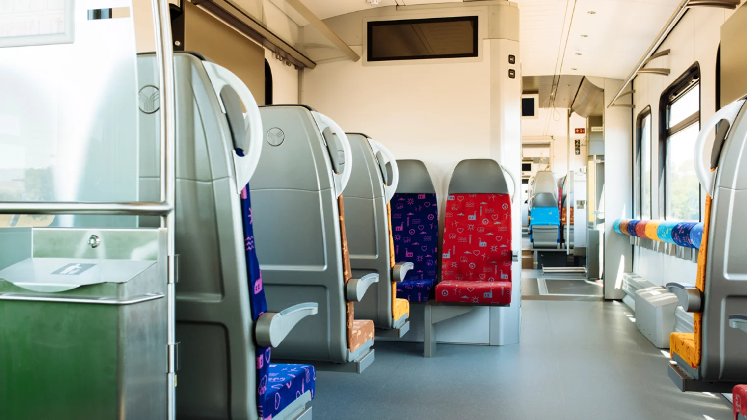 Der Innenraum des Zuges